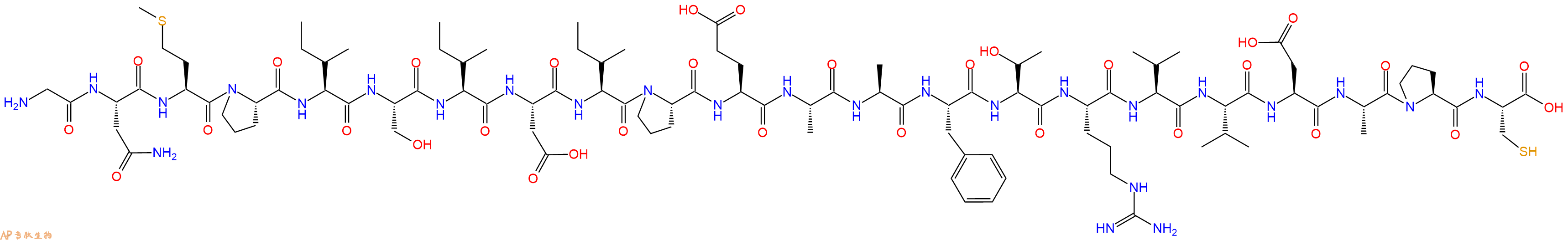 专肽生物产品H2N-Gly-Asn-Met-Pro-Ile-Ser-Ile-Asp-Ile-Pro-Glu-Ala-Ala-Phe-Thr-Arg-Val-Val-Asp-Ala-Pro-Cys-COOH