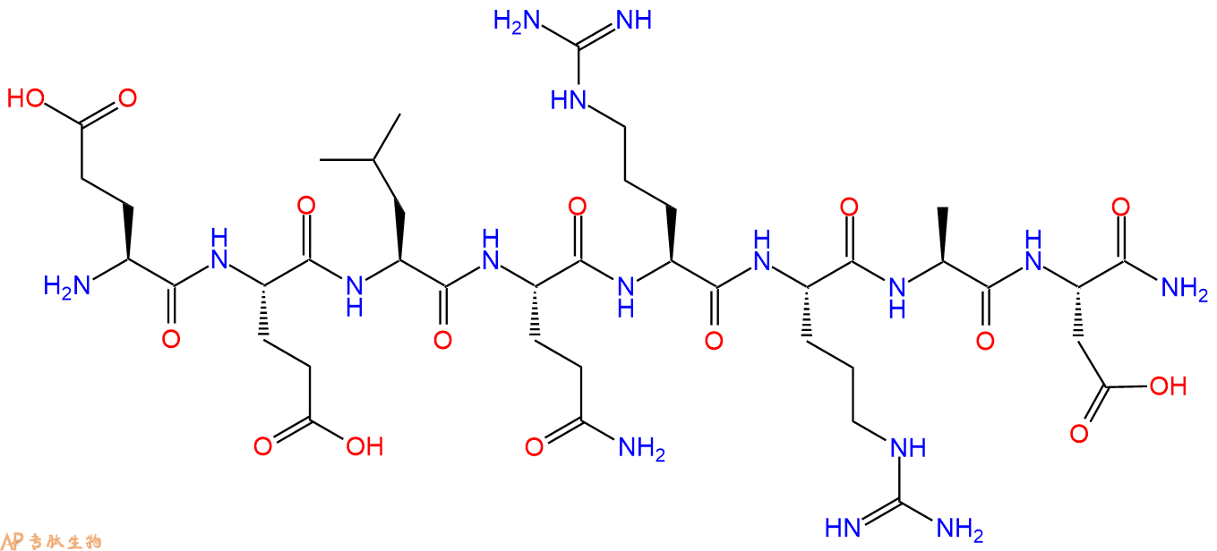 专肽生物产品H2N-Glu-Glu-Leu-Gln-Arg-Arg-Ala-Asp-NH2