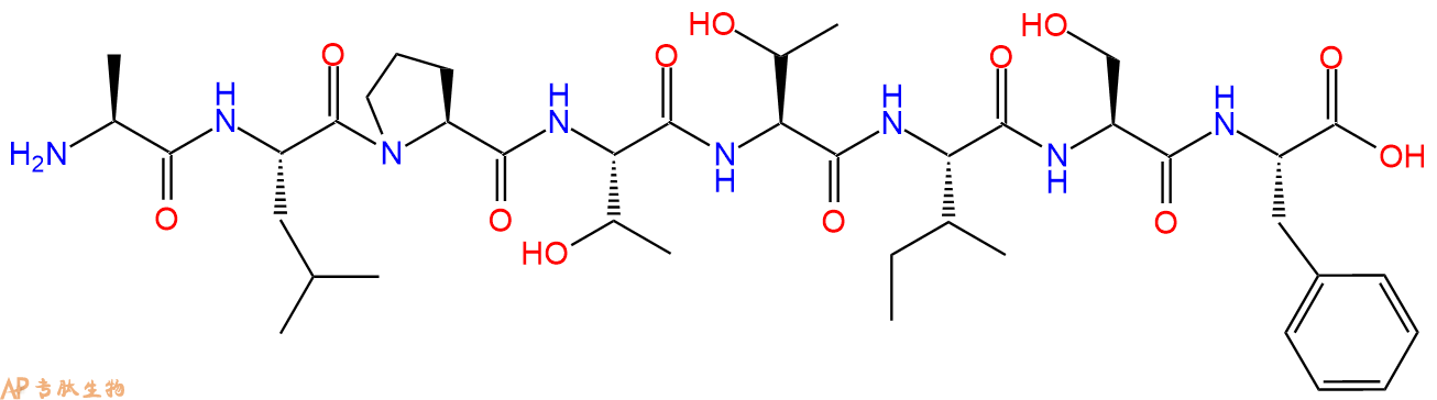 专肽生物产品H2N-Ala-Leu-Pro-Thr-Thr-Ile-Ser-Phe-COOH