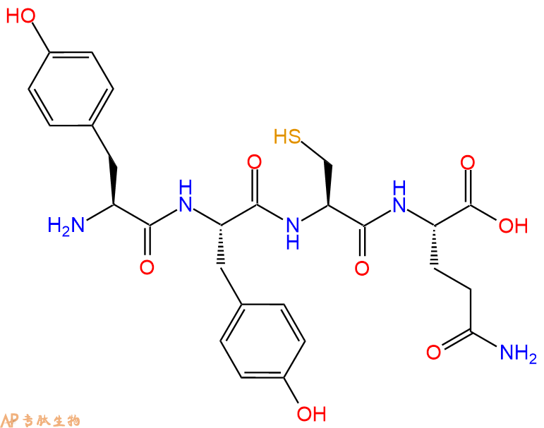 专肽生物产品H2N-Tyr-Tyr-Cys-Gln-COOH