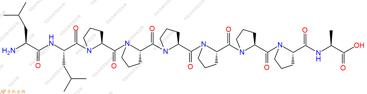 专肽生物产品H2N-Leu-Leu-Pro-Pro-Pro-Pro-Pro-Pro-Ala-COOH