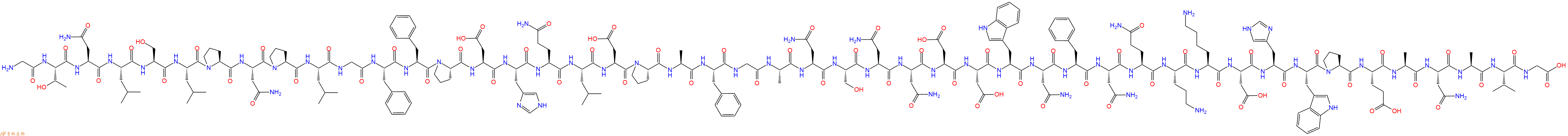 专肽生物产品H2N-Gly-Thr-Asn-Leu-Ser-Leu-Pro-Asn-Pro-Leu-Gly-Phe-Phe-Pro-Asp-His-Gln-Leu-Asp-Pro-Ala-Phe-Gly-Ala-Asn-Ser-Asn-Asn-Asp-Asp-Trp-Asn-Phe-Asn-Gln-Orn-Lys-Asp-His-Trp-Pro-Glu-Ala-Asn-Ala-Val-Gly-COOH