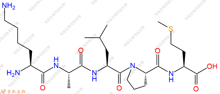 专肽生物产品H2N-Lys-Ala-Leu-Pro-Met-COOH