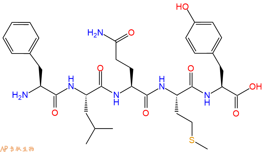 专肽生物产品H2N-Phe-Leu-Gln-Met-Tyr-COOH