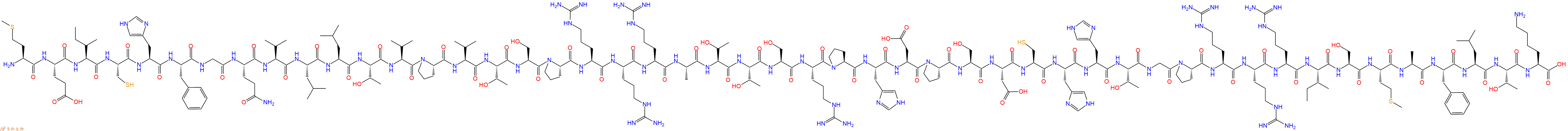 专肽生物产品H2N-Met-Glu-Ile-Cys-His-Phe-Gly-Gln-Val-Leu-Leu-Thr-Val-Pro-Val-Thr-Ser-Pro-Arg-Arg-Arg-Ala-Thr-Thr-Ser-Arg-Pro-His-Asp-Pro-Ser-Asp-Cys-His-His-Thr-Gly-Pro-Arg-Arg-Arg-Ile-Ser-Met-Ala-Phe-Leu-Thr-Lys-COOH