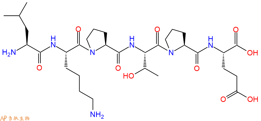 专肽生物产品H2N-Leu-Lys-Pro-Thr-Pro-Glu-COOH