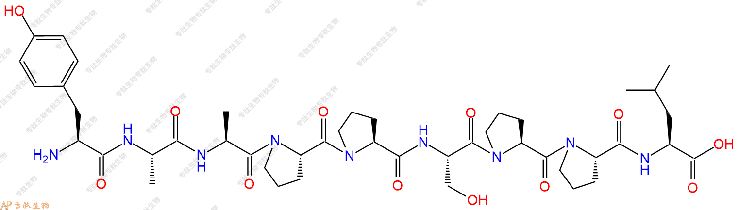 专肽生物产品H2N-Tyr-Ala-Ala-Pro-Pro-Ser-Pro-Pro-Leu-COOH