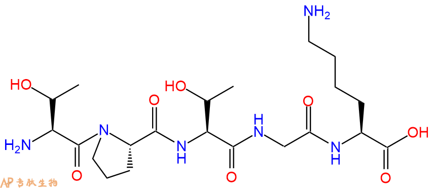专肽生物产品H2N-Thr-Pro-Thr-Gly-Lys-COOH