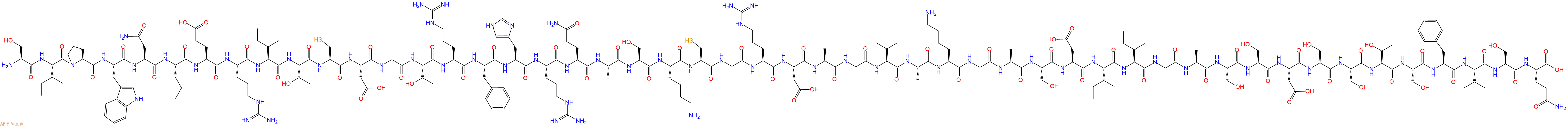 专肽生物产品H2N-Ser-Ile-Pro-Trp-Asn-Leu-Glu-Arg-Ile-Thr-Cys-Asp-Gly-Thr-Arg-Phe-His-Arg-Gln-Ala-Ser-Lys-Cys-Gly-Arg-Asp-Ala-Gly-Val-Ala-Lys-Gly-Ala-Ser-Asp-Ile-Ile-Gly-Ala-Ser-Ser-Asp-Ser-Ser-Thr-Ser-Phe-Val-Ser-Gln-COOH