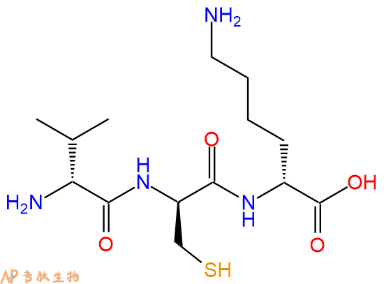专肽生物产品H2N-DVal-DCys-DLys-COOH