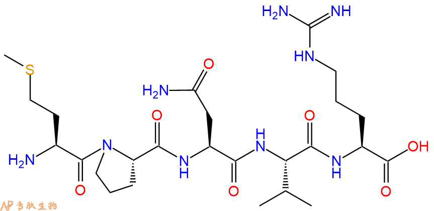 专肽生物产品H2N-Met-Pro-Asn-Val-Arg-COOH