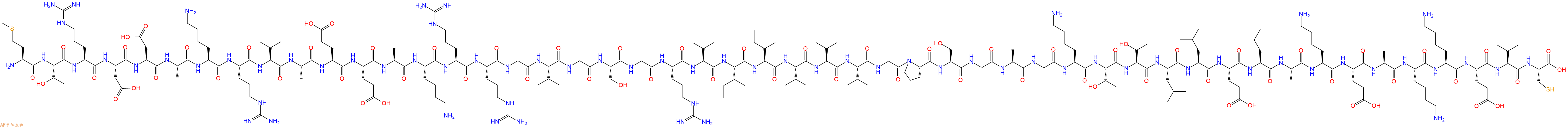 专肽生物产品H2N-Met-Thr-Arg-Asp-Asp-Ala-Lys-Arg-Val-Ala-Glu-Glu-Ala-Lys-Arg-Arg-Gly-Val-Gly-Ser-Gly-Arg-Val-Ile-Ile-Val-Ile-Val-Gly-Pro-Ser-Gly-Ala-Gly-Lys-Thr-Thr-Leu-Leu-Glu-Leu-Ala-Lys-Glu-Ala-Lys-Lys-Glu-Val-Cys-COOH