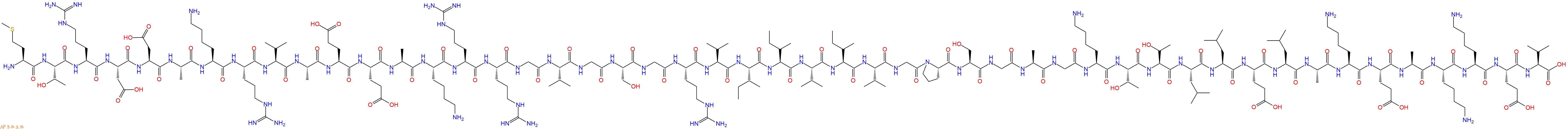 专肽生物产品H2N-Met-Thr-Arg-Asp-Asp-Ala-Lys-Arg-Val-Ala-Glu-Glu-Ala-Lys-Arg-Arg-Gly-Val-Gly-Ser-Gly-Arg-Val-Ile-Ile-Val-Ile-Val-Gly-Pro-Ser-Gly-Ala-Gly-Lys-Thr-Thr-Leu-Leu-Glu-Leu-Ala-Lys-Glu-Ala-Lys-Lys-Glu-Val-COOH