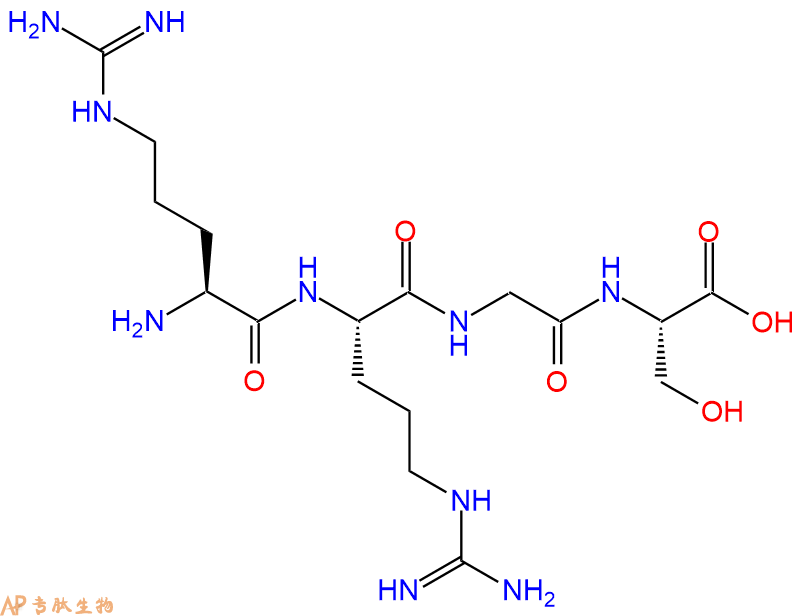 专肽生物产品H2N-Arg-Arg-Gly-Ser-COOH