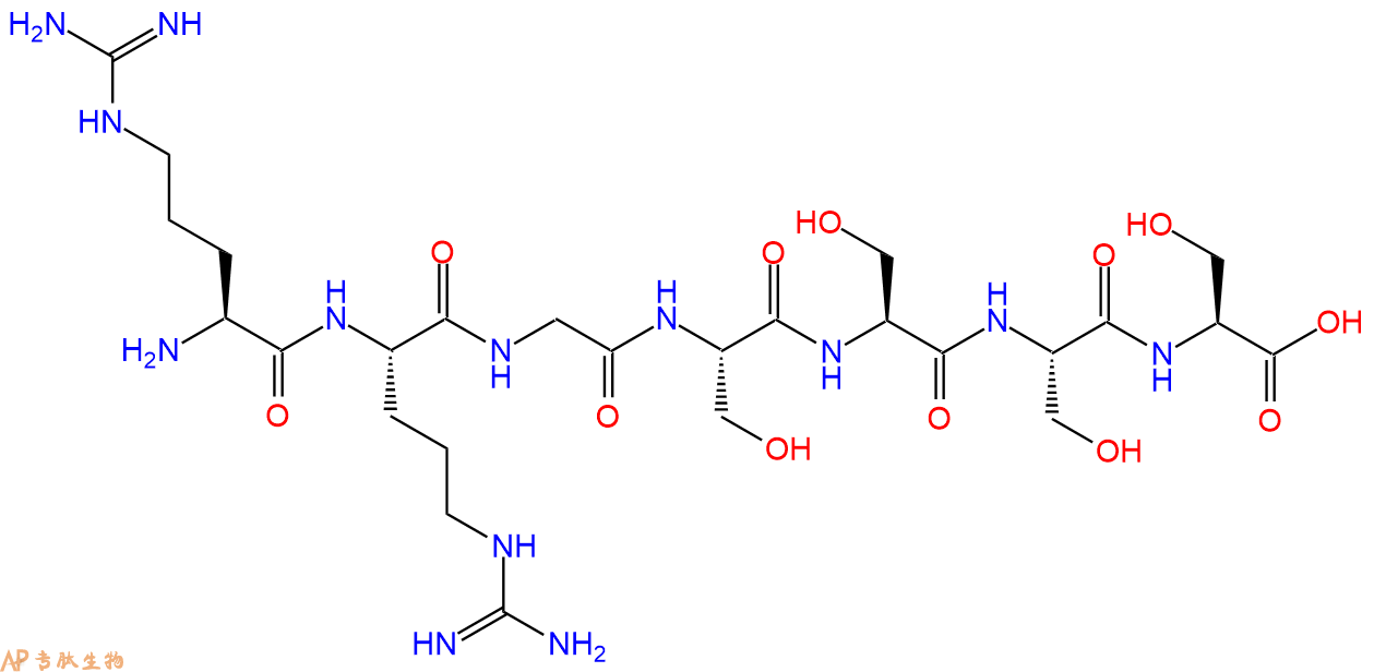 专肽生物产品H2N-Arg-Arg-Gly-Ser-Ser-Ser-Ser-COOH