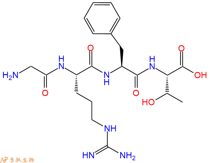 专肽生物产品H2N-Gly-Arg-Phe-Thr-COOH