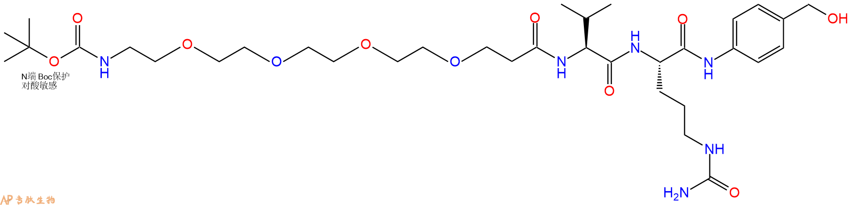 专肽生物产品Boc-PEG4-Val-Cit-PAB-OH2055024-54-7