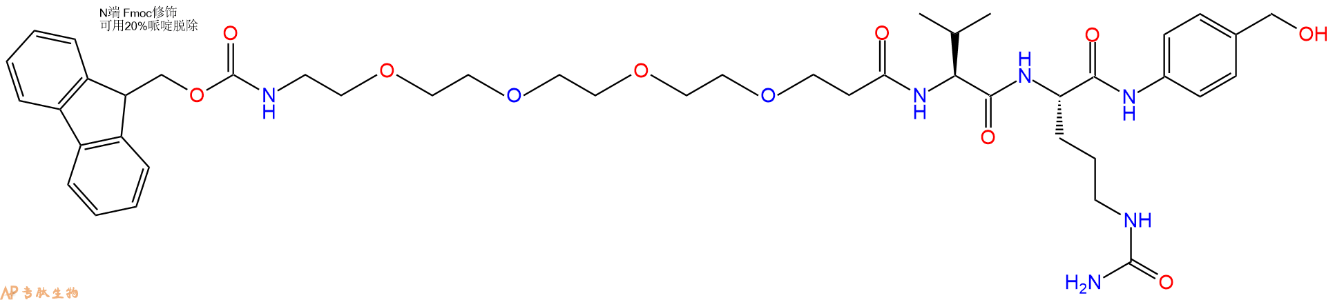 专肽生物产品Fmoc-PEG4-Val-Cit-PAB-OH2055024-58-1
