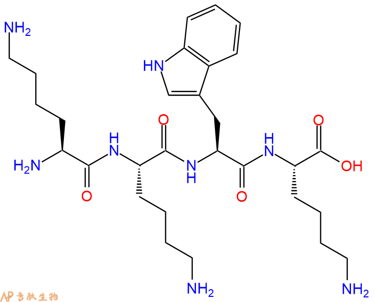专肽生物产品H2N-Lys-Lys-Trp-Lys-OH