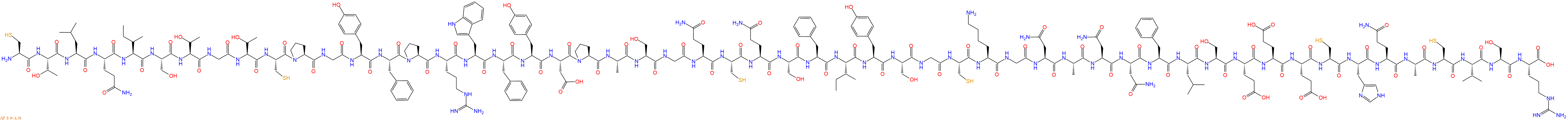 专肽生物产品H2N-Cys-Thr-Leu-Gln-Ile-Ser-Thr-Gly-Thr-Cys-Pro-Gly-Tyr-Phe-Pro-Arg-Trp-Phe-Tyr-Asp-Pro-Ala-Ser-Gly-Gln-Cys-Gln-Ser-Phe-Ile-Tyr-Ser-Gly-Cys-Lys-Gly-Asn-Ala-Asn-Asn-Phe-Leu-Ser-Glu-Glu-Glu-Cys-His-Gln-Ala-Cys-Val-Ser-Arg-OH