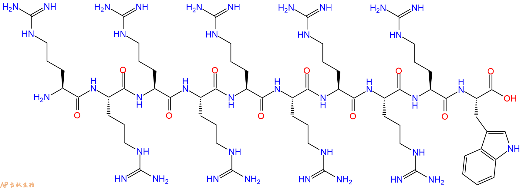 专肽生物产品细胞穿膜肽(Arg)9W