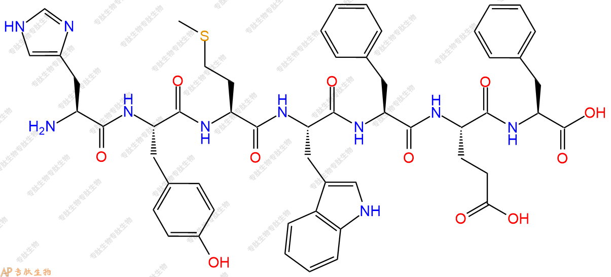 专肽生物产品H2N-His-Tyr-Met-Trp-Phe-Glu-Phe-OH