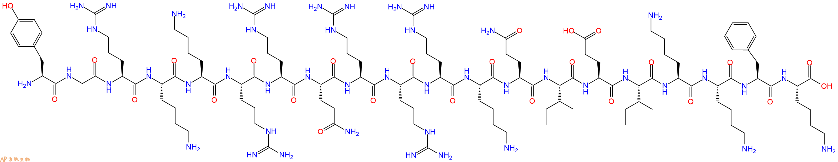 专肽生物产品细胞穿膜肽TAT-Gap191507930-54-2