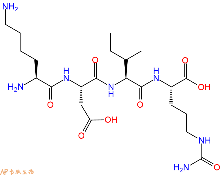专肽生物产品H2N-Lys-Asp-Ile-Cit-OH