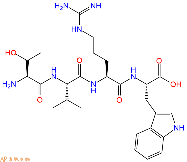 专肽生物产品H2N-Thr-Val-Arg-Trp-OH