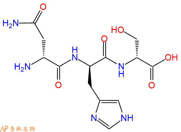 专肽生物产品H2N-DAsn-DHis-DSer-OH