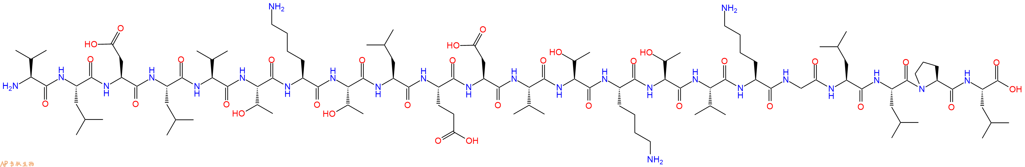 专肽生物产品H2N-Val-Leu-Asp-Leu-Val-Thr-Lys-Thr-Leu-Glu-Asp-Val-Thr-Lys-Thr-Val-Lys-Gly-Leu-Leu-Pro-Leu-OH