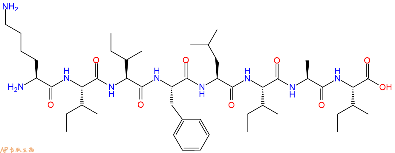 专肽生物产品H2N-Lys-Ile-Ile-Phe-Leu-Ile-Ala-Ile-OH