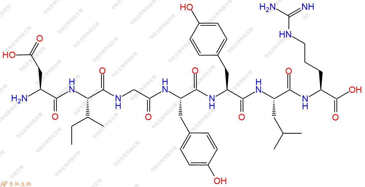 专肽生物产品H2N-Asp-Ile-Gly-Tyr-Tyr-Leu-Arg-OH