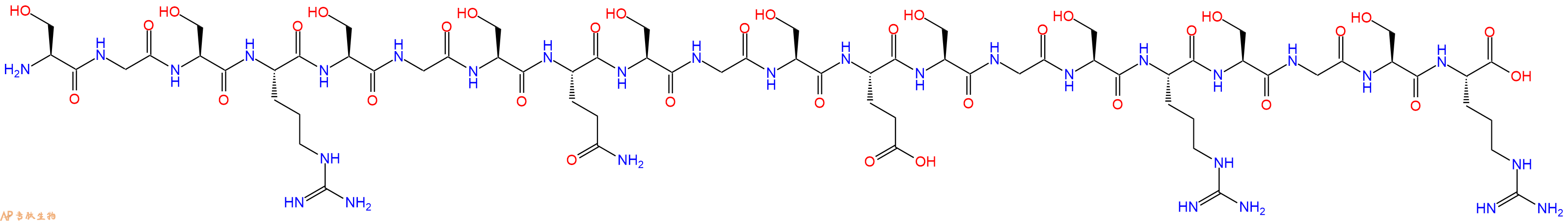 专肽生物产品H2N-Ser-Gly-Ser-Arg-Ser-Gly-Ser-Gln-Ser-Gly-Ser-Glu-Ser-Gly-Ser-Arg-Ser-Gly-Ser-Arg-OH