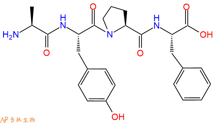 专肽生物产品H2N-Ala-Tyr-Pro-Phe-OH