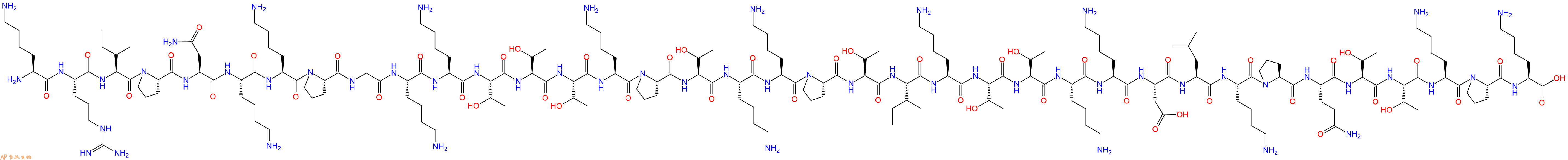 专肽生物产品H2N-Lys-Arg-Ile-Pro-Asn-Lys-Lys-Pro-Gly-Lys-Lys-Thr-Thr-Thr-Lys-Pro-Thr-Lys-Lys-Pro-Thr-Ile-Lys-Thr-Thr-Lys-Lys-Asp-Leu-Lys-Pro-Gln-Thr-Thr-Lys-Pro-Lys-OH