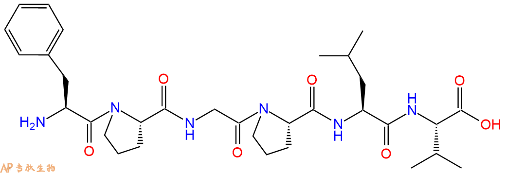 专肽生物产品H2N-Phe-Pro-Gly-Pro-Leu-Val-OH