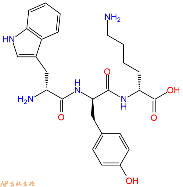 专肽生物产品H2N-DTrp-DTyr-DLys-OH