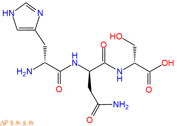 专肽生物产品H2N-DHis-DAsn-DSer-OH