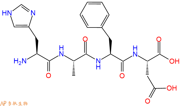 专肽生物产品H2N-His-Ala-Phe-Asp-OH