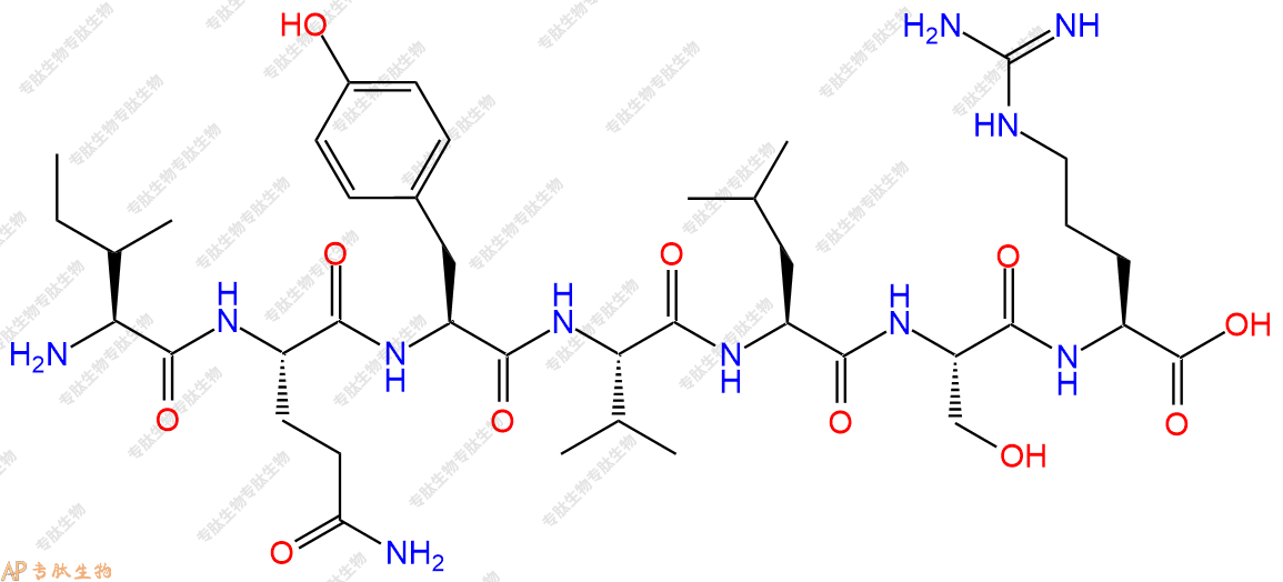 专肽生物产品H2N-Ile-Gln-Tyr-Val-Leu-Ser-Arg-OH