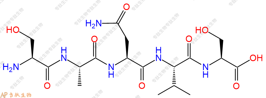 专肽生物产品H2N-Ser-Ala-Asn-Val-Ser-OH