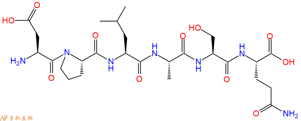专肽生物产品H2N-Asp-Pro-Leu-Ala-Ser-Gln-OH