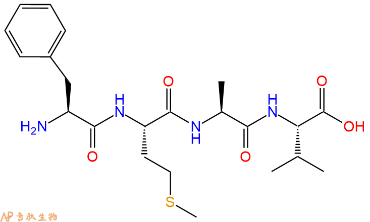 专肽生物产品H2N-Phe-Met-Ala-Val-OH