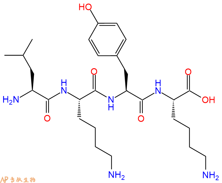 专肽生物产品H2N-Leu-Lys-Tyr-Lys-OH