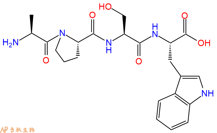 专肽生物产品H2N-Ala-Pro-Ser-Trp-OH
