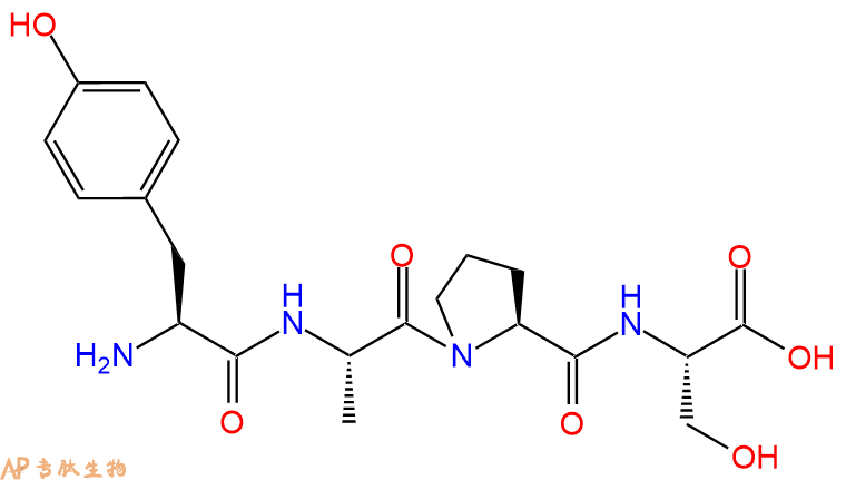 专肽生物产品H2N-Tyr-Ala-Pro-Ser-OH