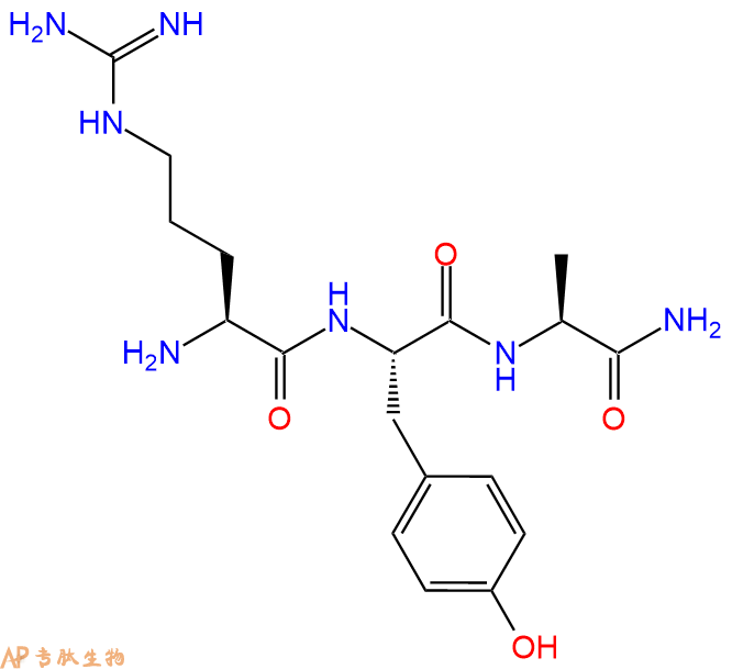 专肽生物产品H2N-Arg-Tyr-Ala-NH2