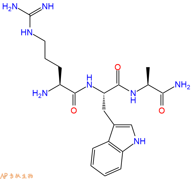专肽生物产品H2N-Arg-Trp-Ala-NH2