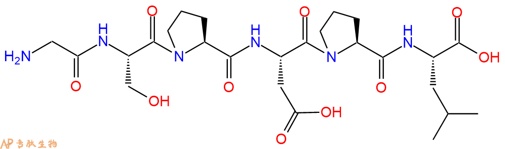 专肽生物产品H2N-Gly-Ser-Pro-Asp-Pro-Leu-OH